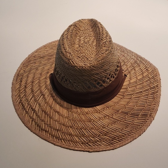 Other - Men's Large Wide Brim Straw Beach Hat